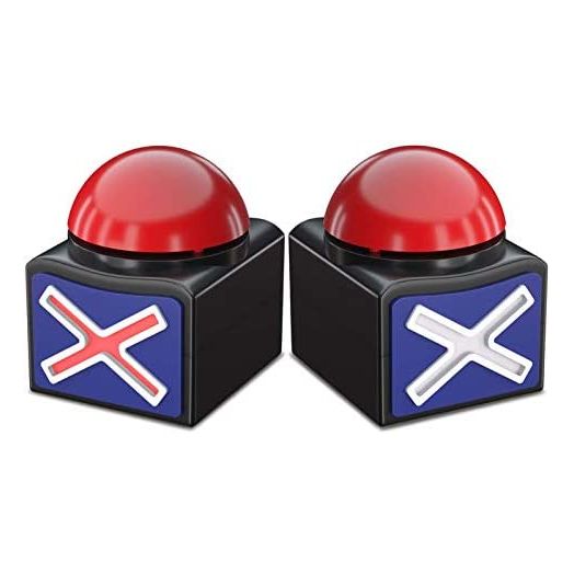 BEAN LIEVE Game Buzzers with Sound, Buzzer Button with Lights, Game Show Buzzers for Kids Adult (2 Pack)