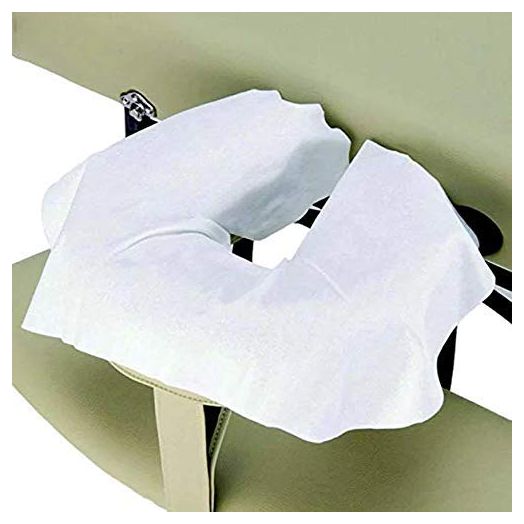 HUINI Disposable Headrest Face Cradle Covers, 16x12 Inch (Pack of 100)