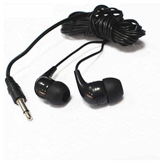 100 Pack Bulk Earbuds Headphones Classroom Student Testing Ear Buds Kids Bulk Headphones Disposable Earbuds Individually Wrapped for Schools, Libraries, Hospitals