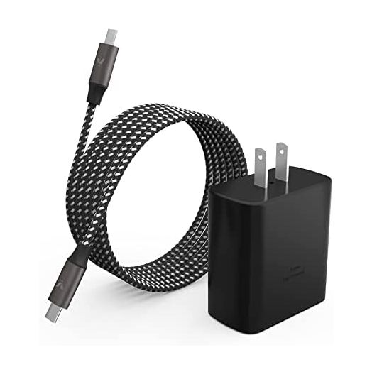 S22 Ultra Charger, 45W USB-C Super Fast Charger Type C PPS/PD Wall Charging Block for Samsung Galaxy S22 Ultra/S22 Plus/S22/S21 Ultra/S21+/S20 Ultra/Note 20/Note 10+, Galaxy Tab(6.6ft Cable Included)