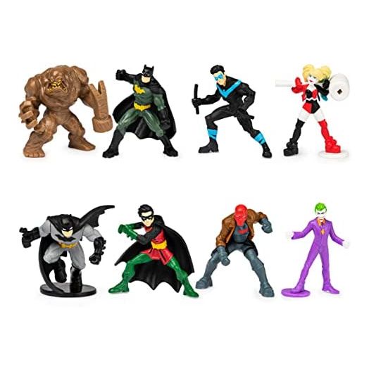 DC Comics Batman, 2-inch Scale 8-Pack of Collectible Mini Batman Action Figures (Amazon Exclusive), for Kids Aged 3 and up