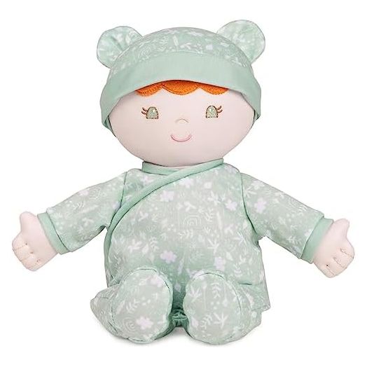 GUND Baby Sustainable Baby Doll, Plush Doll Made from Recycled Materials, for Babies and Newborns, Green, 12”
