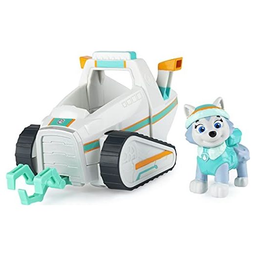 PAW Patrol, Everest’s Snow Plow Vehicle with Collectible Figure, for Kids Aged 3 and Up
