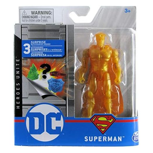 DC Heroes Unite 2020 Superman (Gold Chase) 4-inch Action Figure by Spin Master
