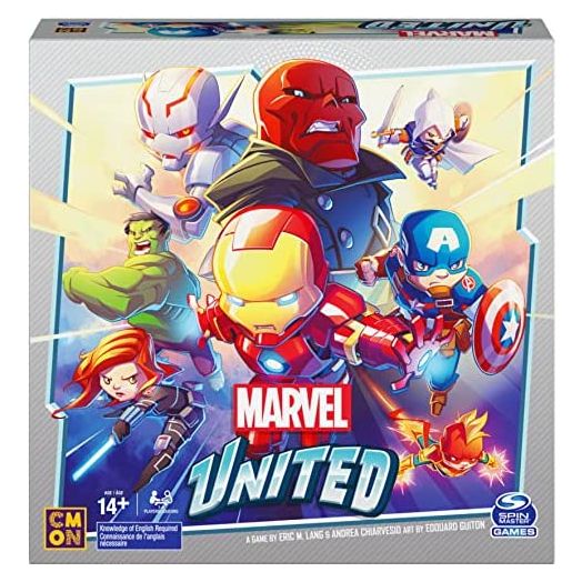 Marvel United, Award-Winning Superhero Cooperative Multiplayer Strategy Card Game Captain America Hulk, for Adults, Families and Kids Ages 14 and up