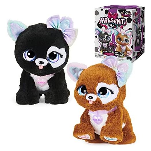 Glitter Puppy Interactive Surprise Plush Toy Pet with Over 100 Sounds & Actions (Style May Vary), Girls Gifts, Kids Toys for Girls