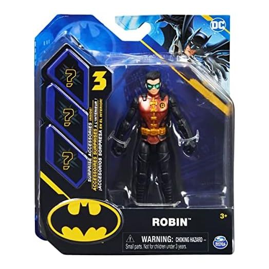 DC Batman 2022 Robin (Metallic Red Costume) 4-inch Action Figure by Spin Master