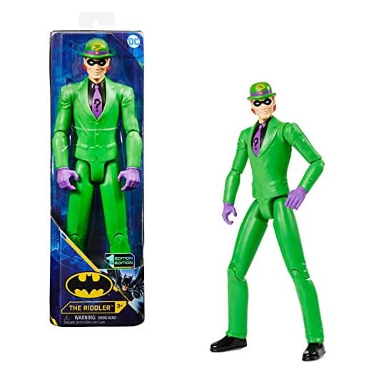 Batman 12-inch The Riddler Action Figure, Kids Toys for Boys Aged 3 and up