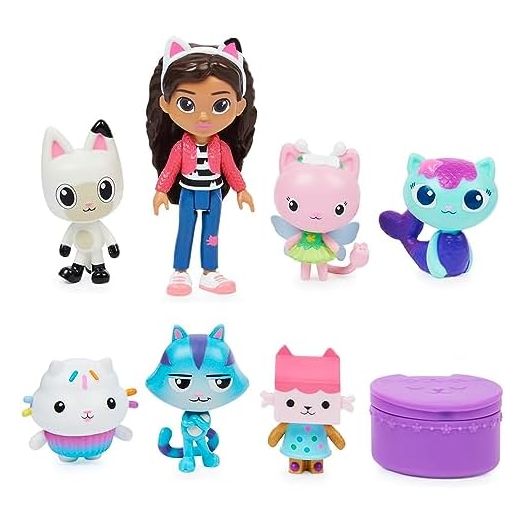 Gabby's Dollhouse, Deluxe Figure Gift Set with 7 Toy Figures and Surprise Accessory, Kids Toys for Ages 3 and up