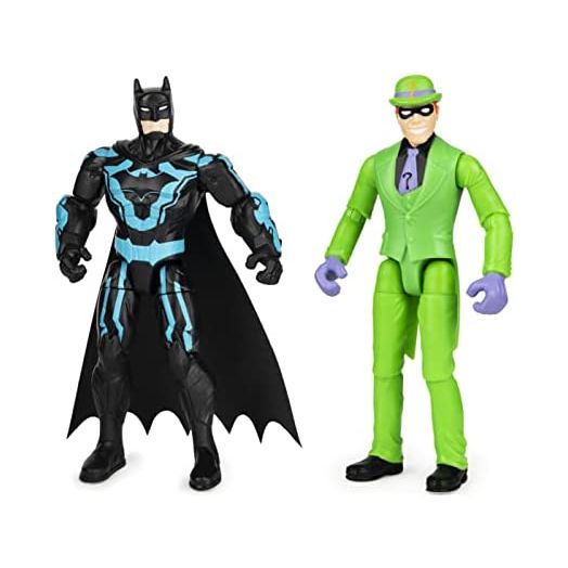 DC Comics Batman 4-inch Batman and The Riddler Action Figures with 6 Mystery Accessories, Kids Toys for Boys Aged 3 and up