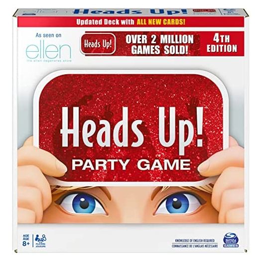 Spin Master Games Head’s Up! Party Game 4th Edition, Word Guessing Board Game for Kids and Families Ages 8 and up