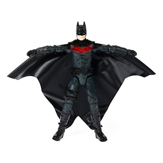 DC Comics, Batman 12-inch Wingsuit Action Figure with Lights and Phrases, Expanding Wings, The Batman Movie Collectible Kids Toys for Boys and Girls Ages 3 and up