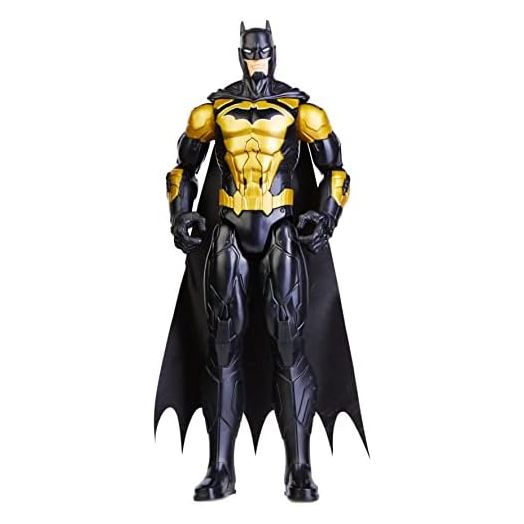 Batman 12-inch Attack Tech Batman Action Figure (Black Suit), Kids Toys for Boys and Girls Ages 3 and up