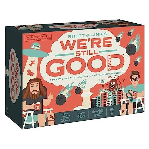 Spin Master Games Rhett & Link, We’re Still Good Party Card Game Comedy YouTube Good Mythical Morning Funny Interesting Board Game, for Adults & Teens Ages 16 and up
