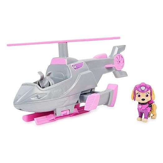 Paw Patrol, Skye’s Deluxe Movie Transforming Toy Car with Collectible Action Figure, Kids Toys for Ages 3 and up