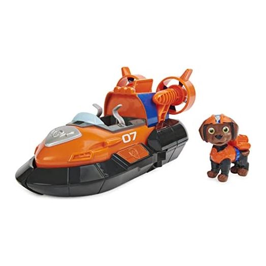 Paw Patrol, Zuma’s Deluxe Movie Transforming Toy Car with Collectible Action Figure, Kids Toys for Ages 3 and up