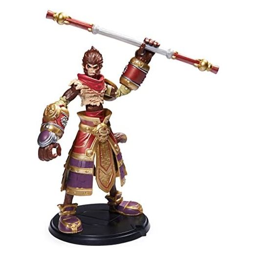 League of Legends, 6-Inch Wukong Collectible Figure with Premium Details and Enchanted Staff Accessory, Champion Collection, Ages 12 and Up