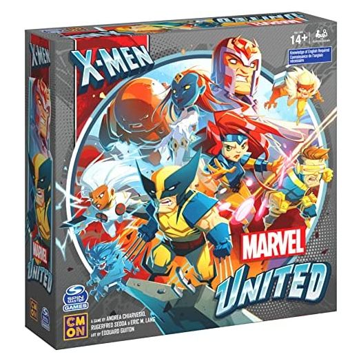 X-Men, Marvel United Board Game with Cards and Collectible Hero Villain Figurines Party Fun Movie Challenge, for Kids & Adults Aged 14 and up