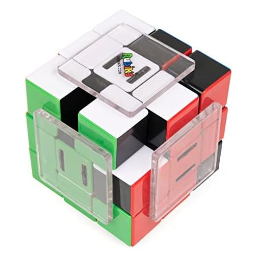 Rubik’s Slide, New Advanced 3x3 Cube Classic Color-Matching Problem-Solving Brain Teaser Puzzle Game Toy, for Kids and Adults Aged 8 and up