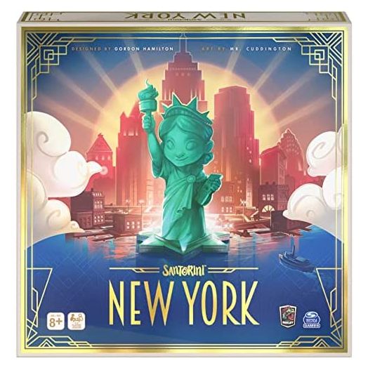Spin Master Games Santorini New York, Strategy Board Game, for Adults and Kids Ages 8 and up