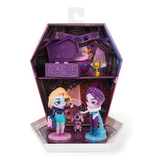 Wild Vibes, Rest in Show Zombie Dolls & Accessories Deluxe Set, 2 Exclusive 3.5-inch Figures, 2 Pets & More, Kids Toys for Girls