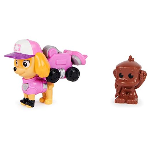PAW Patrol Big Truck Pups - Skye Action Figure with Rescue Drone with Click Mount Command Center Platform and Animal Friend