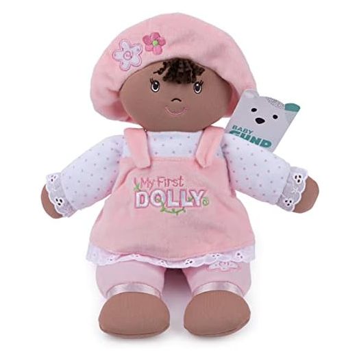 GUND Baby My First Dolly, Plush Doll for Babies and Toddlers, Pink/White, 13”