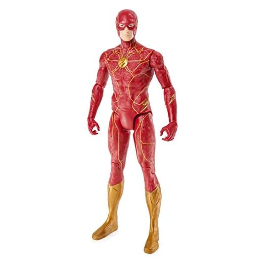 DC Comics, The Flash Action Figure, 12-inch The Flash Movie Collectible, Kids Toys for Boys and Girls Ages 3 and up