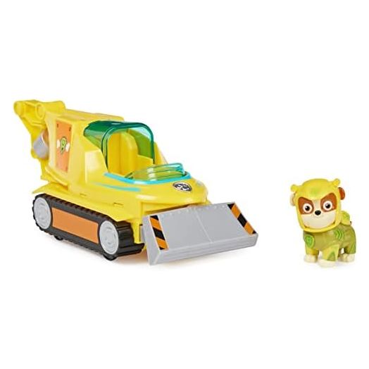 Paw Patrol Aqua Pups Rubble Transforming Hammerhead Shark Vehicle with Collectible Action Figure, Kids’ Toys for Ages 3 and up