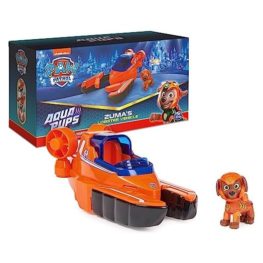 Paw Patrol Aqua Pups Zuma Transforming Lobster Vehicle with Collectible Action Figure, Kids Toys for Ages 3 and up