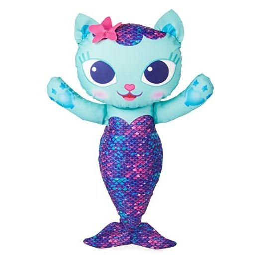 Swimways Gabby’s Dollhouse Mercat Swim Huggable, Gabby’s Dollhouse Toys, Bath Toys & Beach Toys, Floating Water Stuffed Animal for Kids Aged 1 & Up