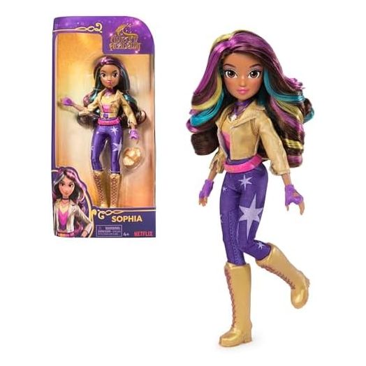 Unicorn Academy, Sophia Doll with Rainbow-Streaked Hair, 6 Fashion Accessories & Hair Styling Tool, 9.5”, Dolls & Unicorn Toys for Girls Ages 4 and up