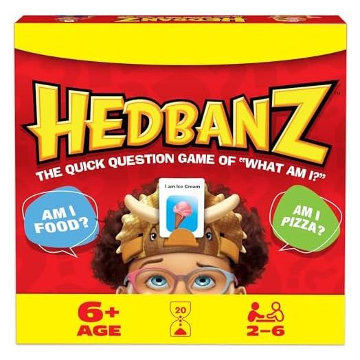 Hedbanz 2023 Edition Cards Picture Guessing Board Game- Family Games, Games for Family Game Night, Kids Games, Card Games for Families & Kids Ages 6 and Up