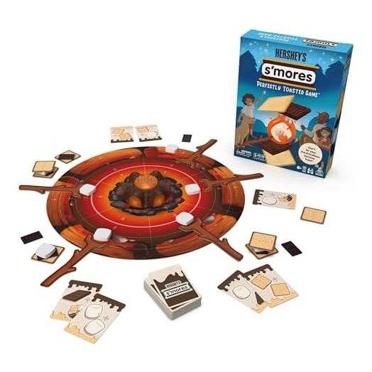 Hershey’S S’Mores Perfectly Toasted Game by Spin Master Games, Kids Toys & Kids Games & Camping Games, Board Games for Family Night, for Kids Ages 6+