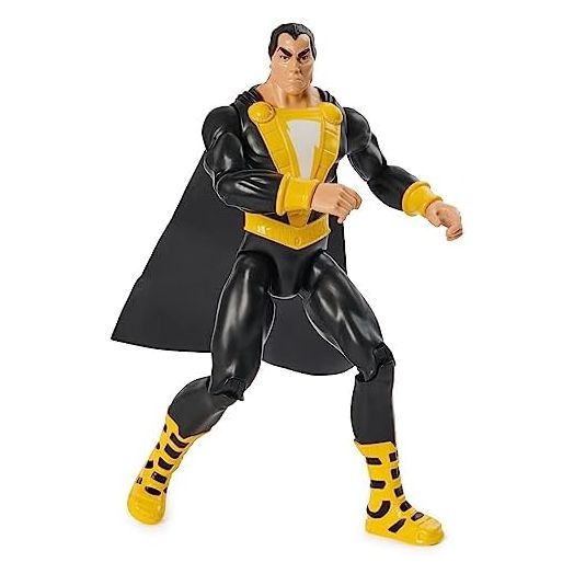 DC Comics, Black Adam Action Figure with Cape, 12-inch, Easy to Pose, Collectible Superhero Kids Toys for Boys and Girls, Ages 3+