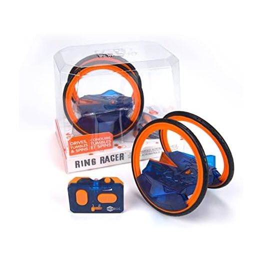 HEXBUG Ring Racer, Self-Stabilizing Rechargeable Remote Control Robot Toys for Kids, STEM Toys for Boys & Girls Aged 8 & Up, (Colors May Vary)