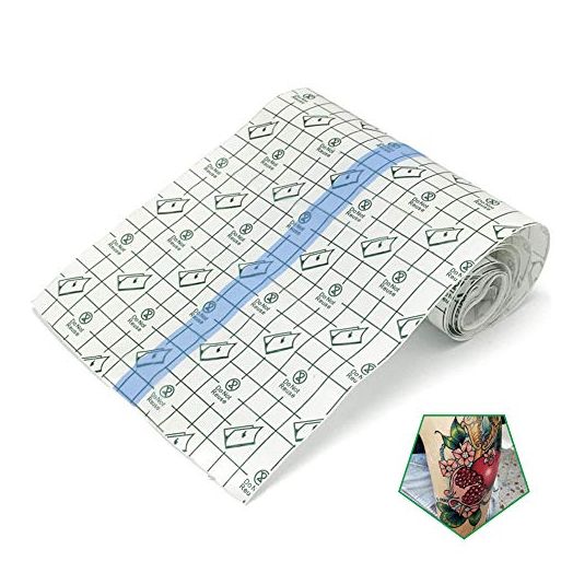 Tattoo Aftercare Bandage Roll 6"x 2 Yard - Waterproof Transparent Film For Tattoo Initial Healing And Skin Repair Adhesive Tattoo Supply Wrap