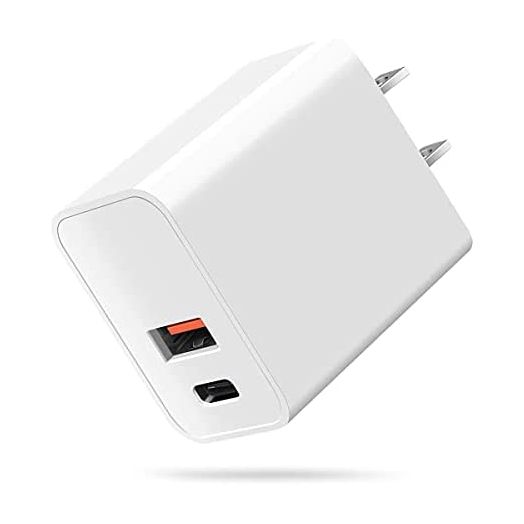 USB C Wall Charger Block,20W Dual Port Cube,Fast Charging Plug Compatible with Apple Watch Series 8 7 6 SE iPhone 14/13/12 Mini/Pro/Pro Max/11/SE/XR/8 ipad