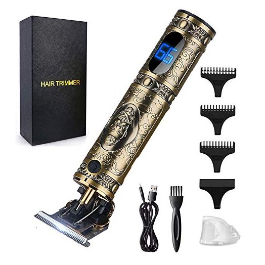RESUXI Hair Clippers for Men Hair Trimmer for Barbers,Professional Cordless T Blade Trimmer, Beard Edger Liners for Men,Barber Shavers for Hair Cutting ,Gold Knight Close-Cutting Hair Machine