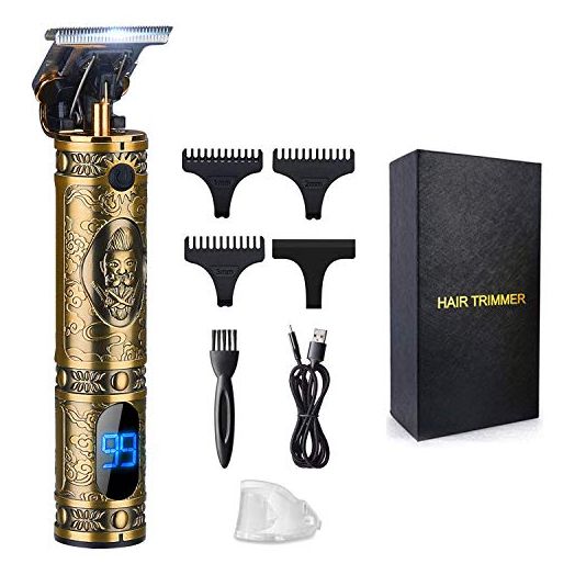 Hair Clippers for Men, Suttik Professional Hair & Beard Trimmer for Barber, T-Blade Hair Edgers Clippers, Gold Knight Close-Cutting Trimmers, Cordless Clippers for Hair Cutting, Gift for Men