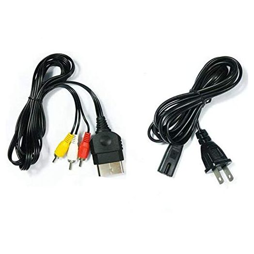 AV Cable and AC Power Cord for Xbox