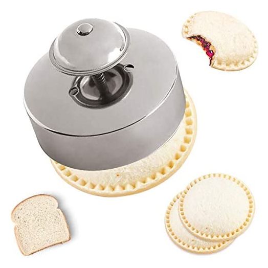 Gelbira Sandwich Sealer, Stainless Steel, Uncrustables PBJ Cutter