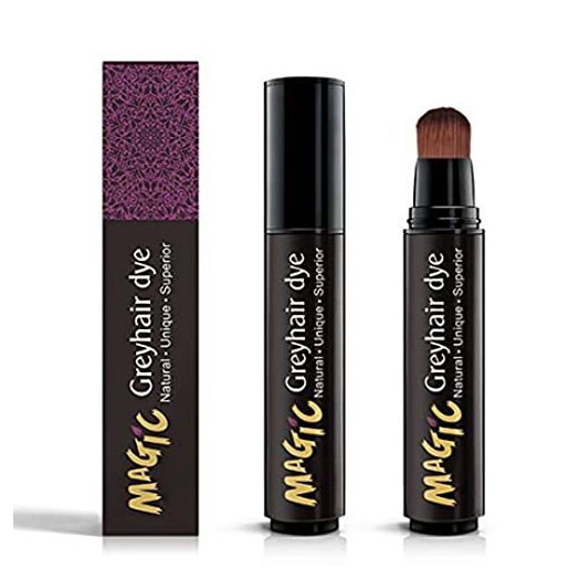 gowwim Root Touch Up Semi-permanent Root Hair Coloring,Hair Dye Pen for Roots, Haircolor Touch-Up Stick to Cover Gray Hair Root(Black)