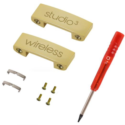 Studio 3 Hinge as Same as The OEM Replacement Parts Accessories Durable Repair Kit Compatible with Beats by Dre Studio 3 Wireless (A1914) Headphones (Gold)