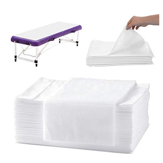 Disposable Bed Sheets Massage Table Sheets, 20 Pcs Waterproof Massage Sheets Cover Non-Woven Fabric