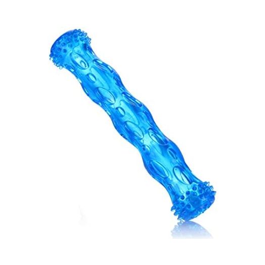 TPR Squeak Dog Chew Bone Toy, Bite Resistant Durable Tough Rubber Non-Toxic Tooth Cleaning Toy for Aggressive Chewer, Floating & Suitable for Pool Use