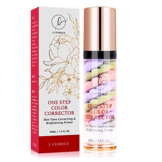 One Step Color Corrector, Makeup Primer Skin Tone Correcting and Brightening Primer, Latorice