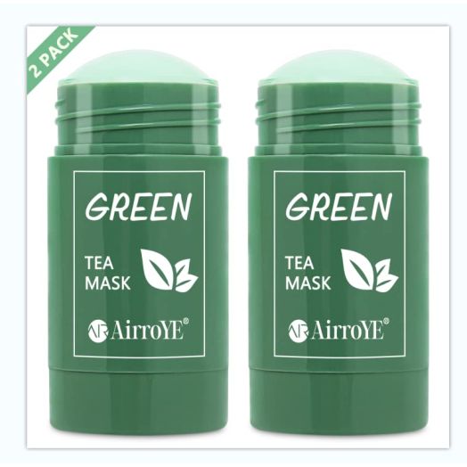 Green Tea Stick Mask(2 Pcs)- Green Tea Mask(2 Pcs) - Natural Ingredients,Deep Cleaning,Oil Control & Hydrating,Effective For All Skin Types