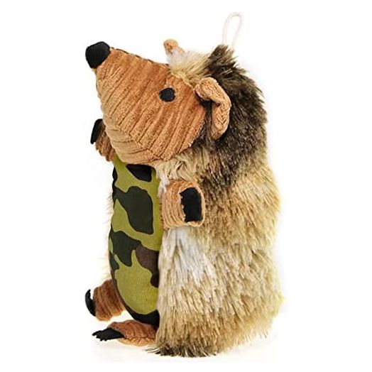 Aviling Plush Pet Toys Interactive Toy Squeaky Plush Dog Toy Pack for Puppy for Small Medium Size Dogs (Camouflage Hedgehog)