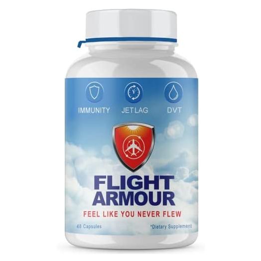 FLIGHT Armour Jet Lag Pills, Fatigue Relief, DVT Protection
